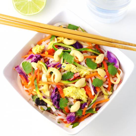 Easy Vegetarian Pad Thai - Recipe photo by Tastefulventure