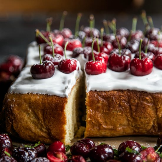 Cherry Party Cake - Recipe photo by griermountain