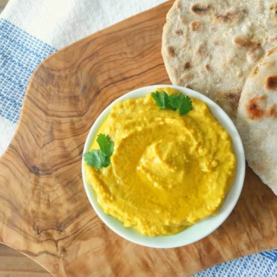 Miso Turmeric Chana dal Hummus - Recipe photo by hagoesch