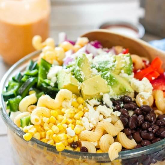 Tex Mex Pasta Salad - Recipe photo by laughingspatula.com