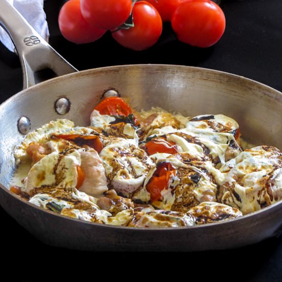 One-Pan Caprese Chicken - Recipe photo by percolatekitchen