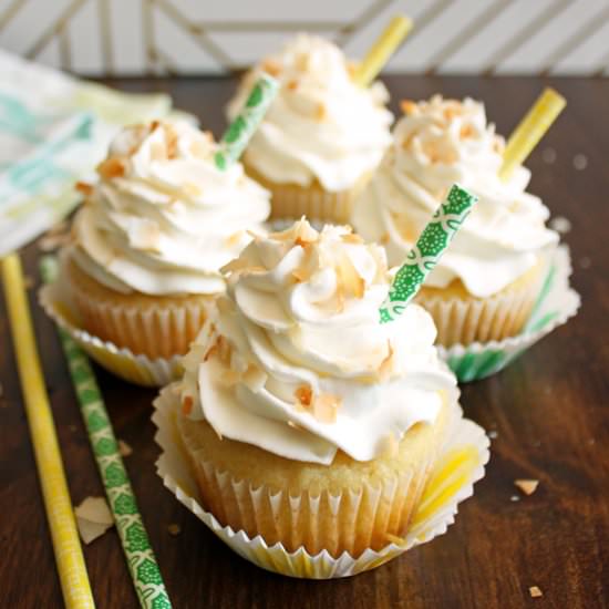 pina colada cupcakes - Recipe photo by Wild wild whisk
