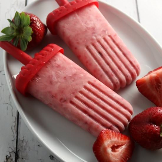 Strawberry Yogurt Popsicle - Recipe photo by AlmostPractical