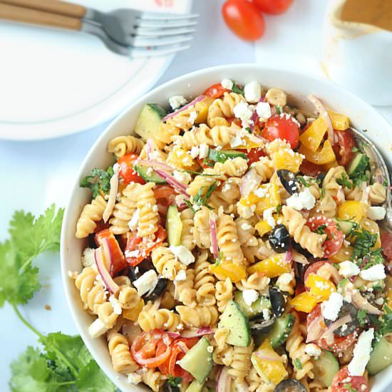 No Cook Healthy Pasta Salad - Recipe photo by ruchiskitchen