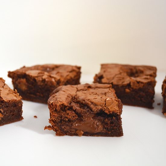 Nutella Brownies - Recipe photo by lightscamerabake