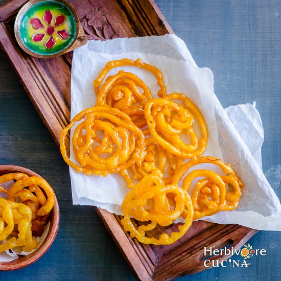 The Best Instant Jalebi - Recipe photo by Herbivore Cucina