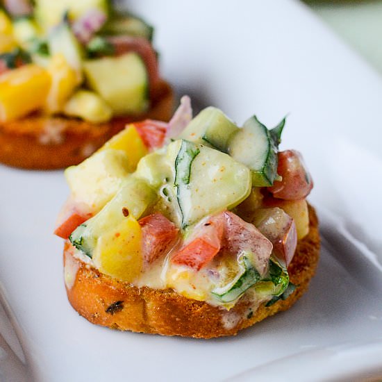 Cucumber Avocado Salad - Recipe photo by TheSaltyPot