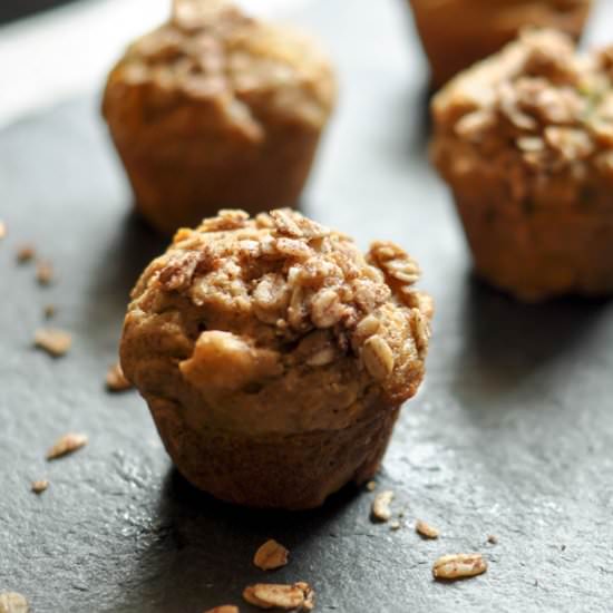 Zucchini Carrot Apple Mini Muffins - Recipe photo by Thesweetandsourbaker
