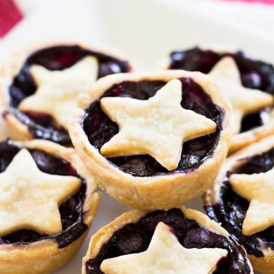 Mini Blueberry Pies - Recipe photo by If You Give A Blonde A Kitchen