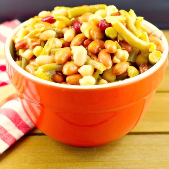 Easy Vegan Bean Salad - Recipe photo by Food Meanderings