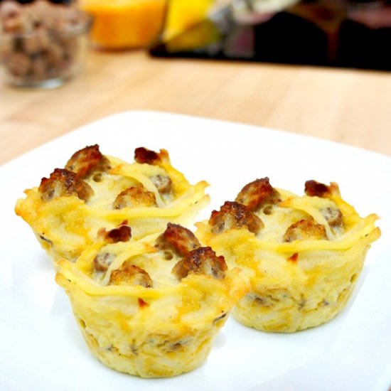 Maple Sausage Brunch Bites - Recipe photo by Food Meanderings