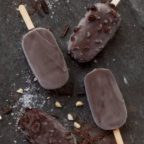 Salted Caramel Ice Cream Bars - Recipe photo by littlesugarsnaps