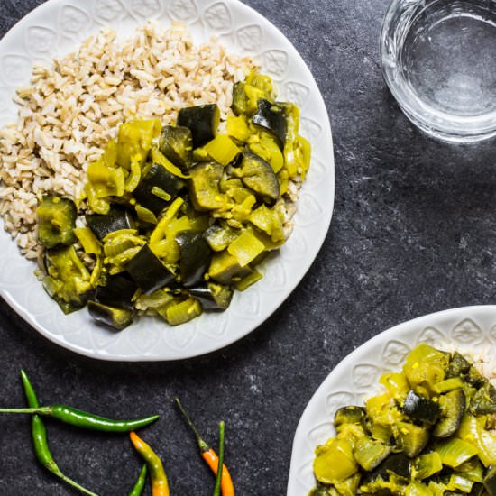 Coconut Aubergine Curry - Recipe photo by thebellephant