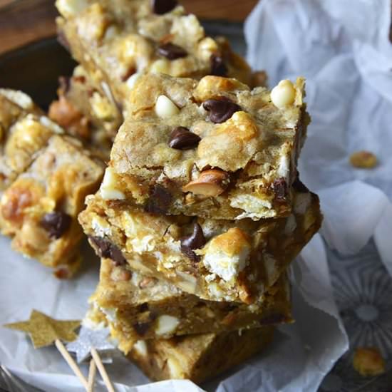 Ballpark Blondies - Recipe photo by AnEdibleMosaic