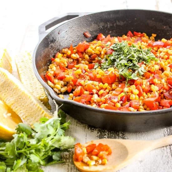 Fiesta Corn Saute - Recipe photo by lisasdinnertimedish