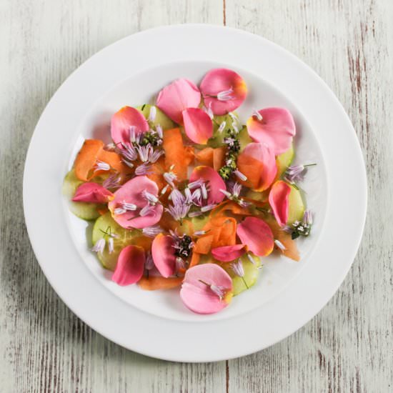 Edible Flowers Salad - Recipe photo by EatLikeYouLoveYourself