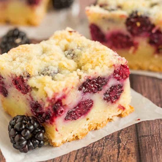 Blackberry Pie Bars - Recipe photo by browneyedbaker
