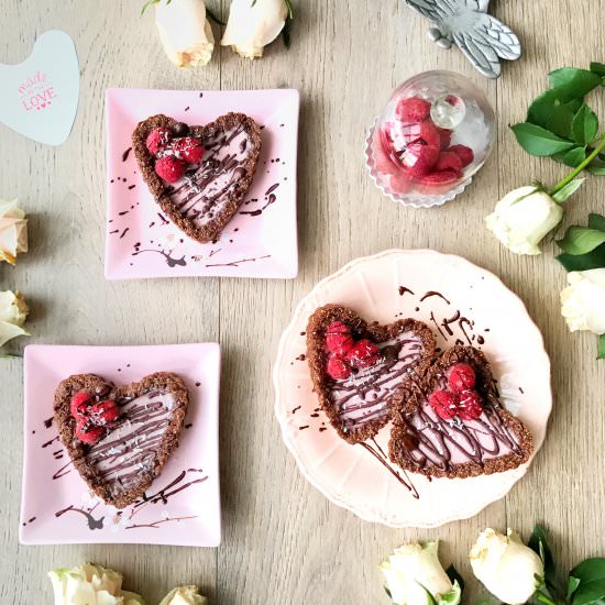 Chocolate and Raspberry Tarts - Recipe photo by Whole Natural Kitchen