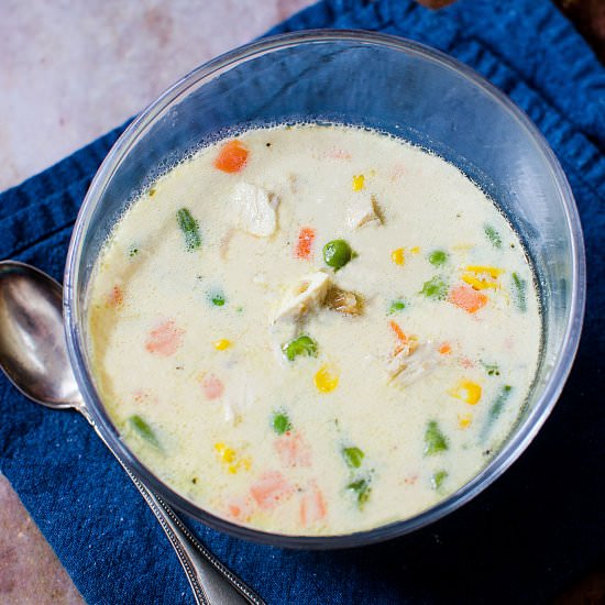 Crock Pot Chicken and Rice Soup - Recipe photo by TheSaltyPot