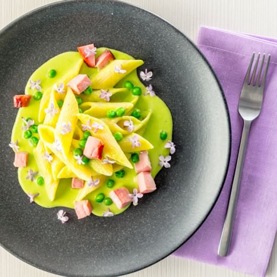 Pea and Ham Penne Rigatoni - Recipe photo by Brian Jones