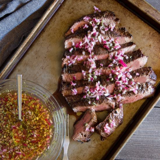 Grilled Flank Steak - Recipe photo by muttandchops
