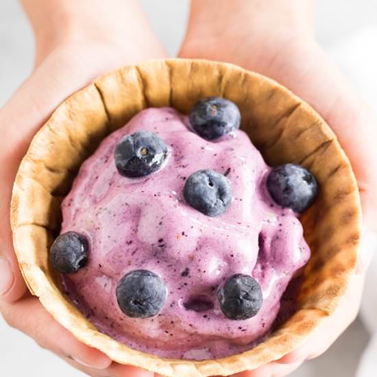 Blueberry Blender Ice Cream - Recipe photo by TheSaltyMarshmallow