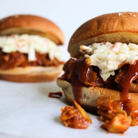 Vegan BBQ Artichoke Sandwich - Recipe photo by babemadeblog