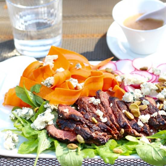 Steak and Blue Cheese Salad - Recipe photo by the good eats co