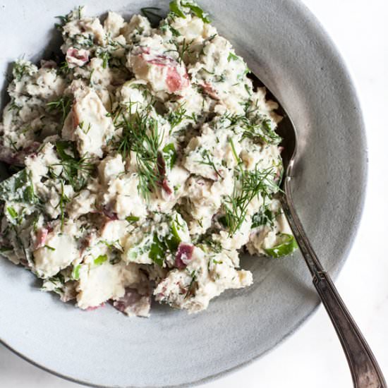 Vegan Red Potato Dijon Dill Salad - Recipe photo by thefullhelping