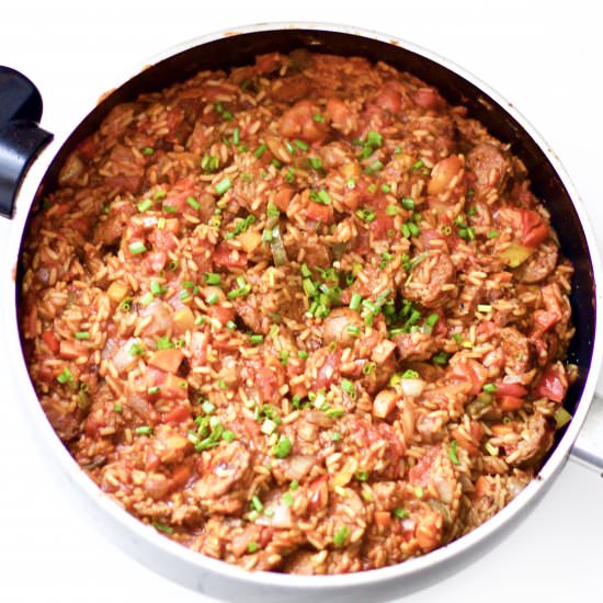 Spicy Sausage Jambalaya - Recipe photo by northsouthblonde
