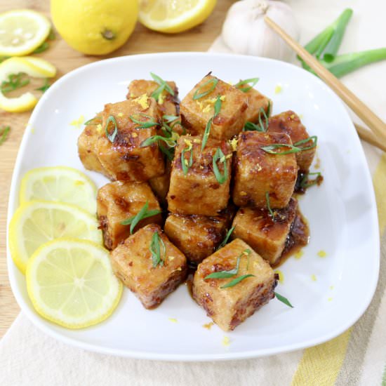 Lemon Tofu - Recipe photo by Spoon Fork Heart