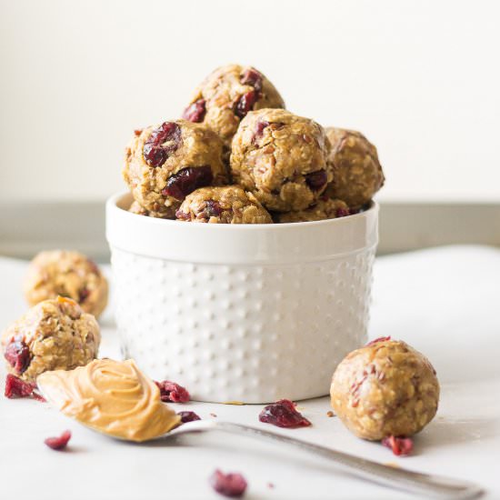 PB & J Protein Balls - Recipe photo by WhatMollyMade