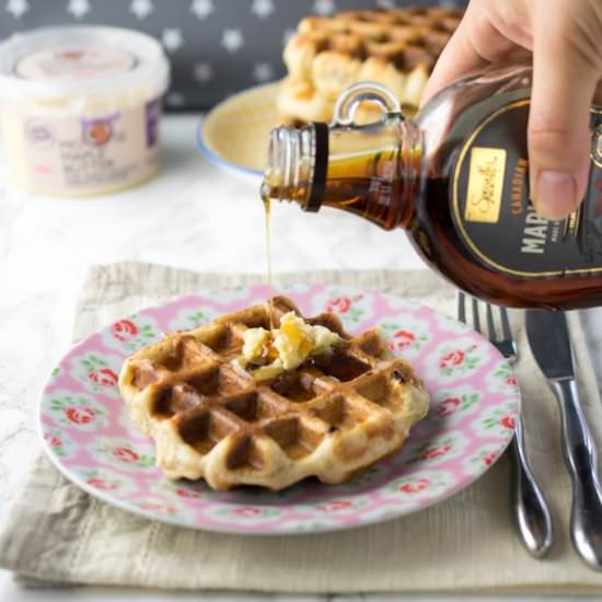 Liège Waffles - Recipe photo by JoJoNookAndCranny