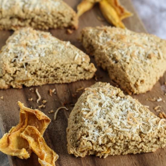 Coconut Mango Almond Flour Scones - Recipe photo by pumpkinandpeanutbutter