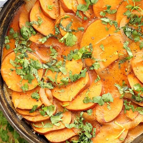Coconut Curry Sweet Potatoes - Recipe photo by The Harvest Kitchen