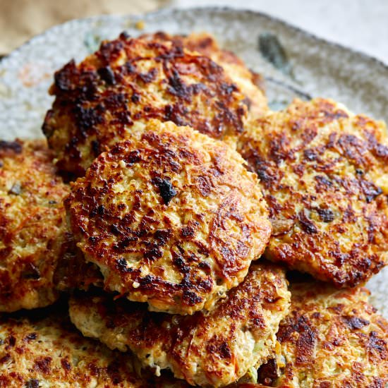 Healthy Chicken Veggie Patties - Recipe photo by fitfoodaddict
