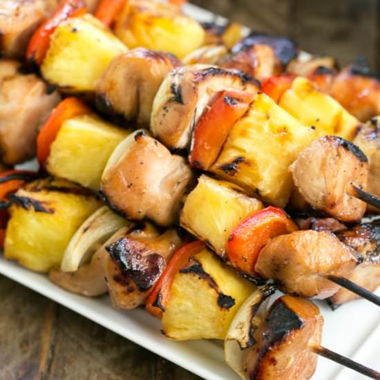 Honey Glazed Chicken Kabobs - Recipe photo by thatskinnychickcanbake