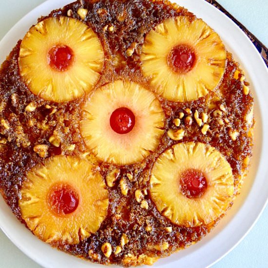 Pineapple Upside Down Cake - Recipe photo by jeanieandluluskitchen