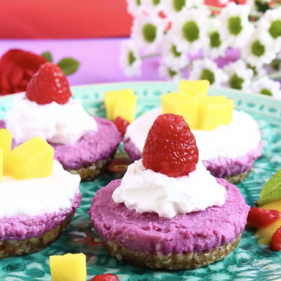 Purple Sweet Potato Cheesecakes - Recipe photo by rhiansrecipes