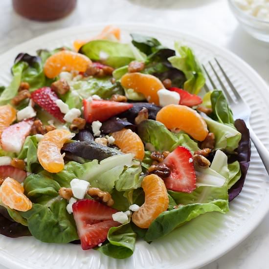 Strawberry Salad + Guava Dressing - Recipe photo by asassyspoon