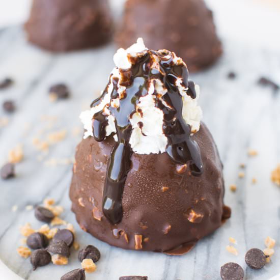 Brownie Ice Cream Bombes - Recipe photo by A baJillian Recipes