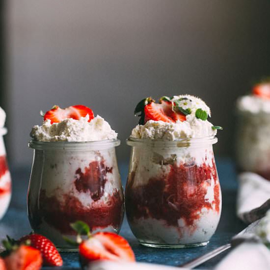 Strawberry Vanilla Bean Fool - Recipe photo by thealmondeater