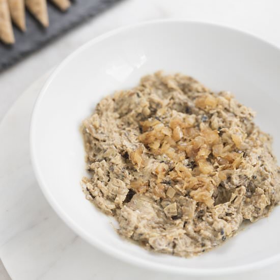 Easy Eggplant and Caramelized Onion - Recipe photo by Pretty in Pistachio