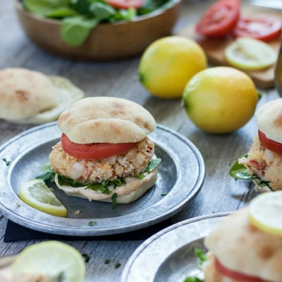 Crab Cake Sliders with Lemon Aioli - Recipe photo by URBANBAKES