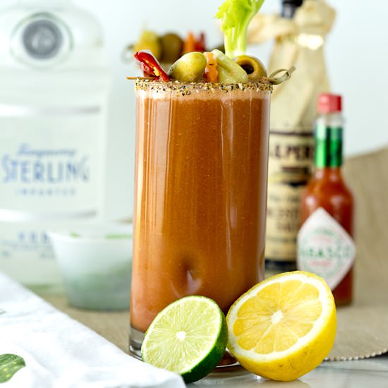 Wasabi Bloody Mary - Recipe photo by The Sugar Coated Cottage