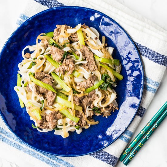 Stir-fried Vietnamese Pho Noodle - Recipe photo by Delightful Plate