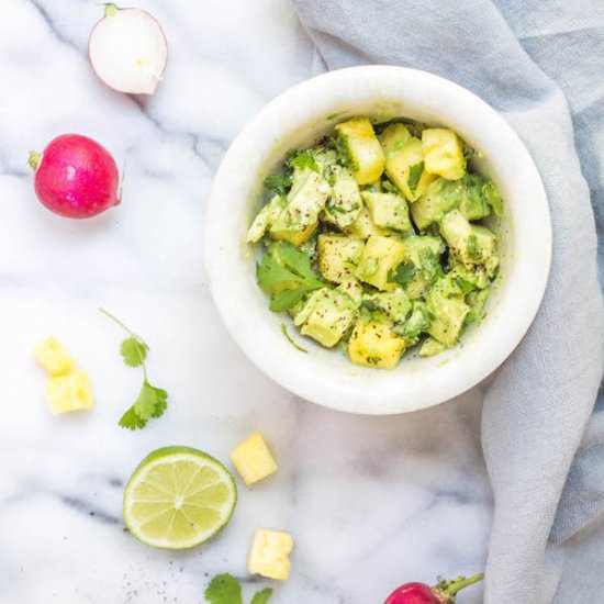 Pineapple Guacamole (low FODMAP) - Recipe photo by food by mars