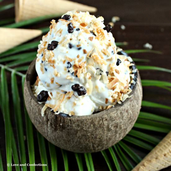 Toasted Coconut Crunch Ice Cream - Recipe photo by love-confections