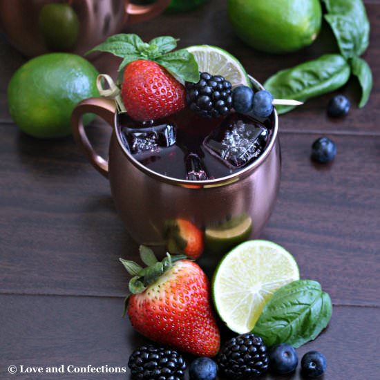 Very Berry Basil Moscow Mule - Recipe photo by love-confections