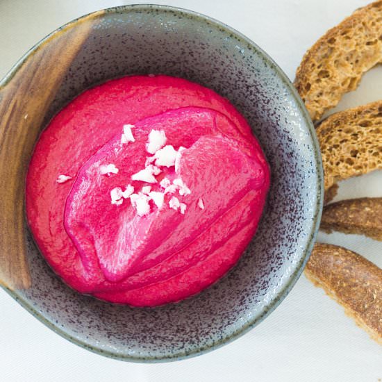 Roast Beetroot and Feta Dip - Recipe photo by fatforweightloss